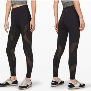 Lululemon mesh panel leggings
